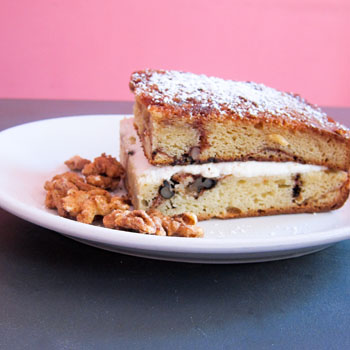grilled coffee cake